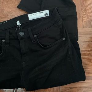 rag & bone skinny black jean